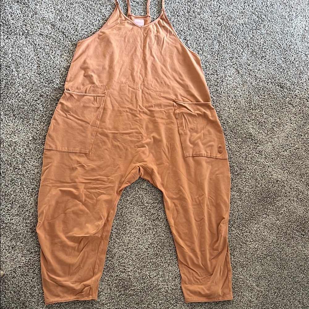 Free People Tan Jumpsuit